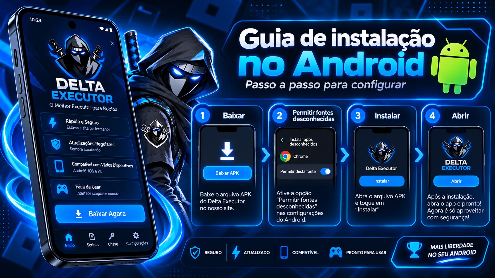 Guia do Delta Executor no Android
